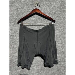 TRAYL Cycling Shorts Mens Medium Black Padded Chamois 8 Inseam Bike Compression